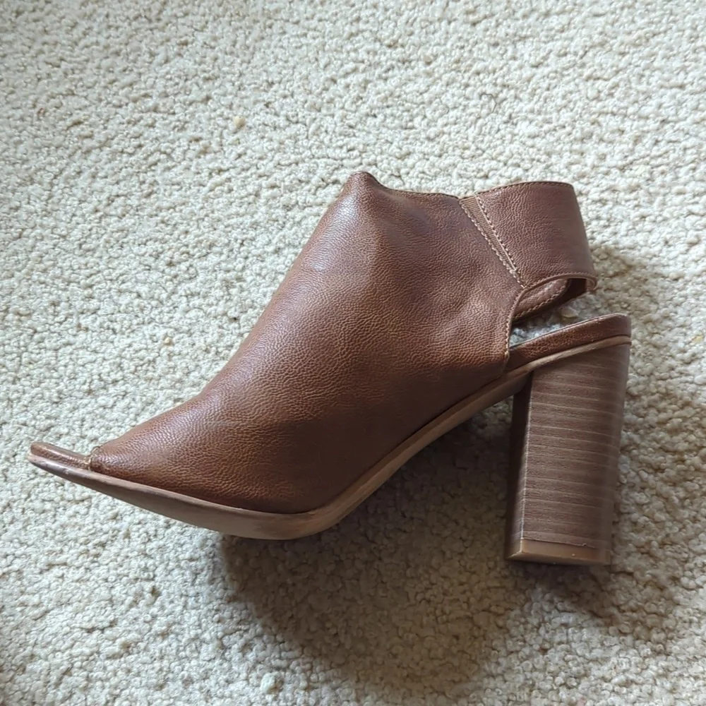 Corky's Brown Open Toe Slingback 3.5